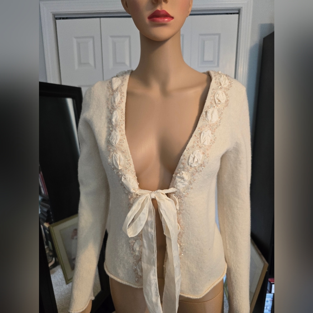 Sleeping on Snow Wool Cardigan Sz Med